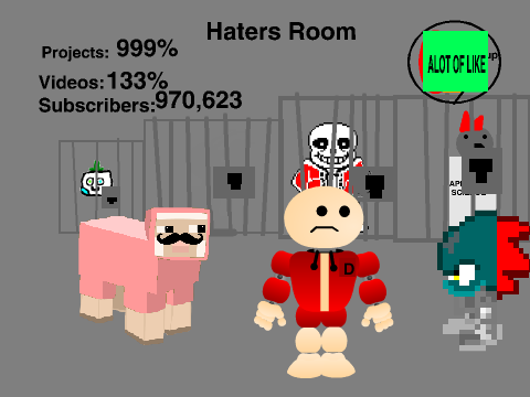 me and undyne vs doodle and pink sheep