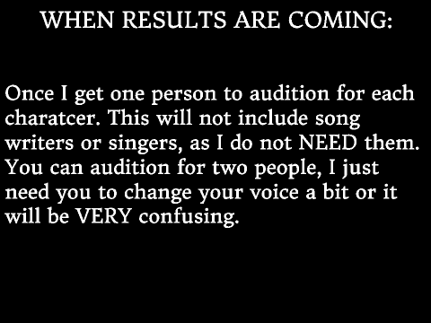 Voice Auditions for 'A light in the Darkness' remix