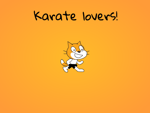 Karate lovers studio icon