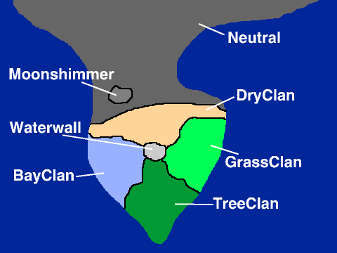 Warriors Map of Territories