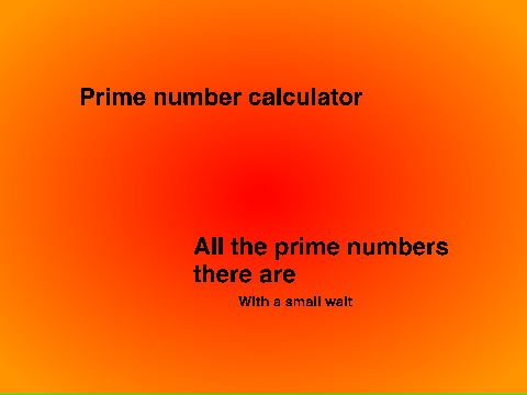 All the prime numbers