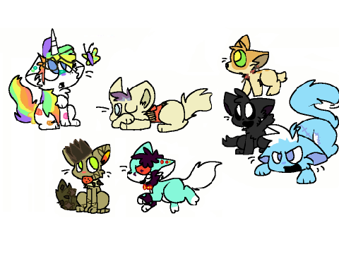 Lupis Vulpes Characters. (Used Base)
