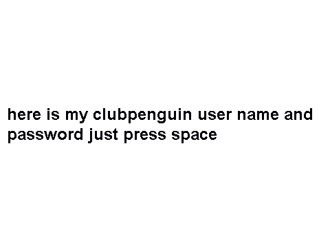 my cp user name and pass word not fake