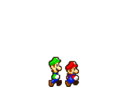 Walking mario and luigi