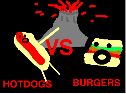 Hotdogs VS Burgers