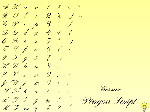 Font Upload: Pinyon Script