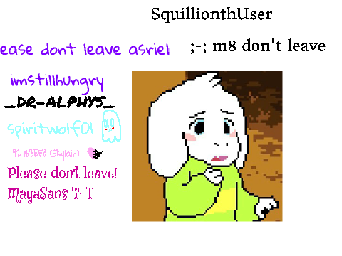 SIGN IF U WANT ASRIEL TO STAAAAAAY Remix