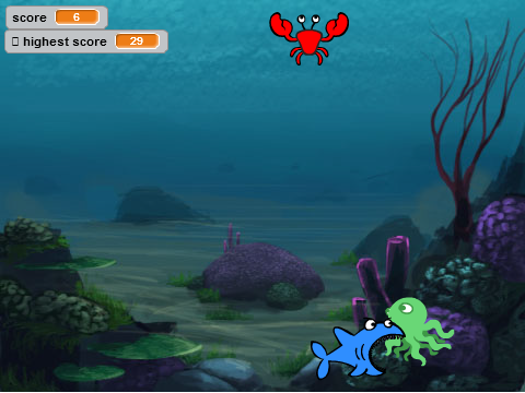 crab crazy shark thing