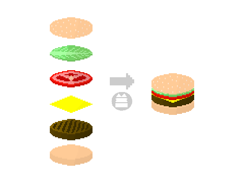 Burger Pixel Art