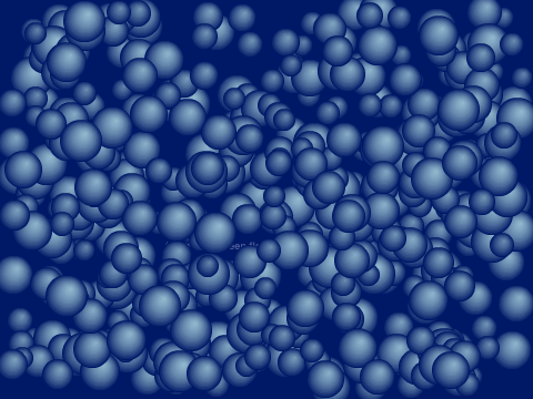 24 - "500 Random Spheres" (15 word challenge)
