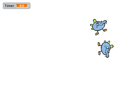 Monster vs. Cat Game (w/ cloud variable)