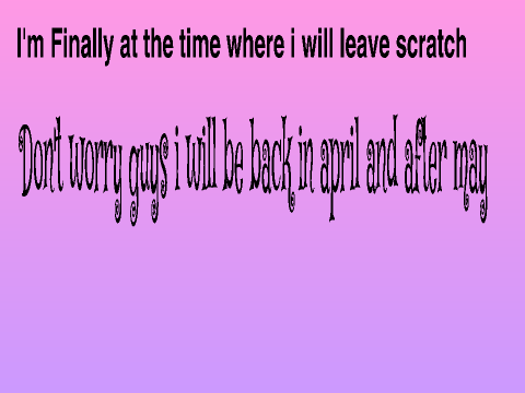 I'm leaving scratch.......