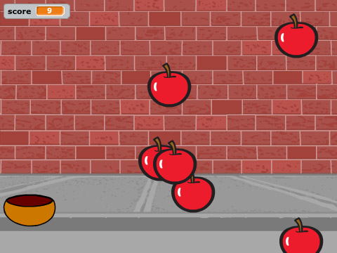 Grab the apples 