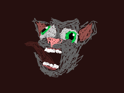 talking tom scribble art