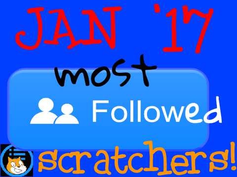 January 2017: Most followed Scratchers (350+)