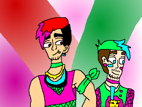 Neon Mark and Jack (Drawing contest?) remix