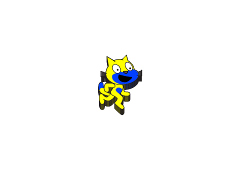 Awesome 3D scratch cat!