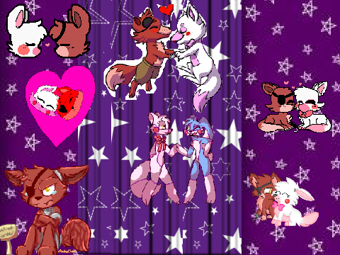 foxy x mangle ladybug007 v.