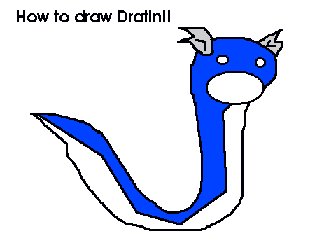 How to draw Dratini