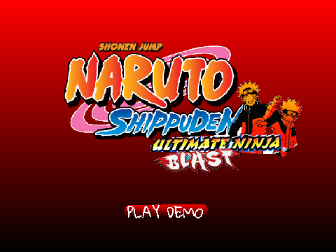 Naruto Shippuden Ultimate Blast Remake Menu