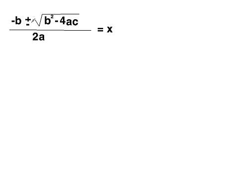 The Quadratic Formula (or something)