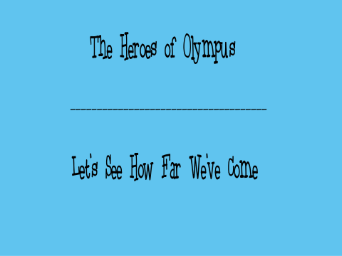 Percy Jackson Tribute 'How Far We've Come'