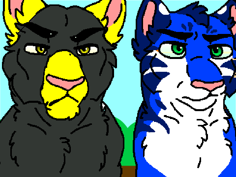 me and my friend as tigers