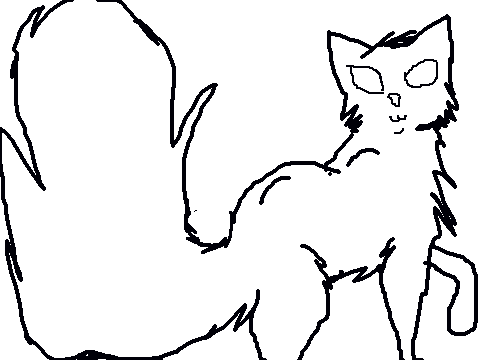 Coloring Contest ~Fluffy tailed cat~