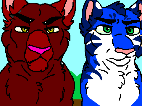 me and my friend as tigers-4