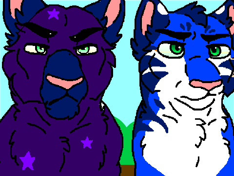 me and my friend as tigers-2 remix-2