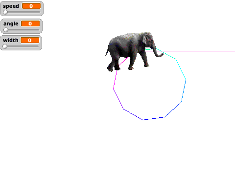 elephant draw/play