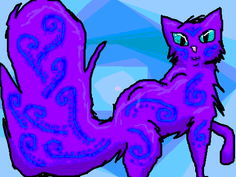 Coloring Contest ~Fluffy tailed cat~