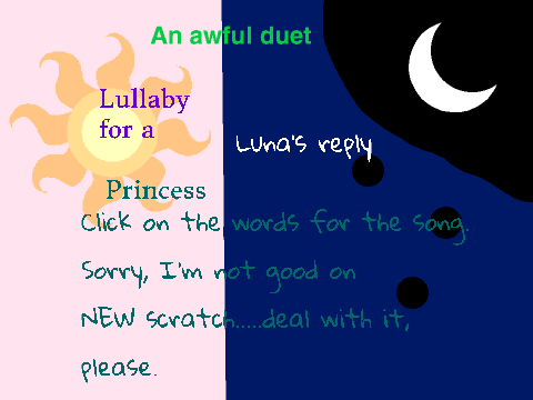 Lullaby for a Princess and Luna's Reply