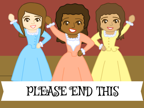 The Schuyler Sisters Animation but its Running in the 90s