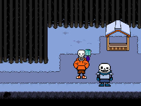 underswap papyrus and sans themes