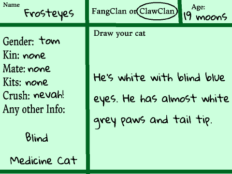 FangClan/ClawClan Sign up sheet remix