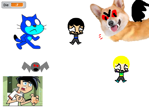 Add yourself dieing from sight of Monster Corgi and Danny Fenton