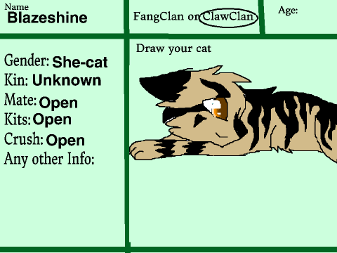 FangClan/ClawClan Sign up sheet remix