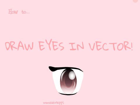 How To Draw Eyes In Vetor
