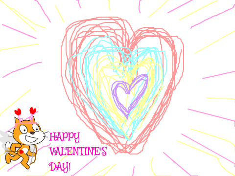 Happy Valentine's Day | Scribble Art