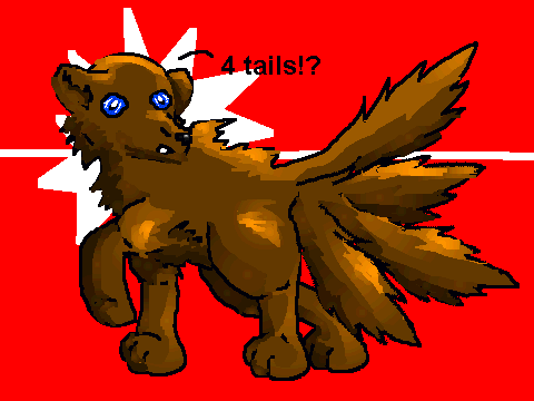 ENTRY~Wolf Coloring Contest- 4 tailed wolf