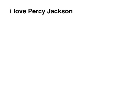 percy jackson