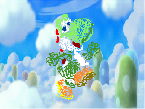 Yoshi Scribble Art