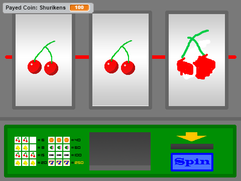 Ninjago Slot Machine (and so very simple)