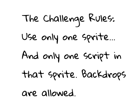 The One Script One Sprite Challenge