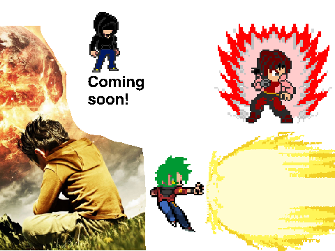 New kaioken stuff for Alex, New SN stuff for Jo, and new sprite teaser