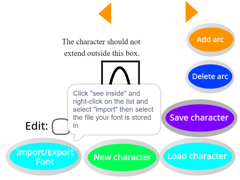 Text engine font editor V0.3.0