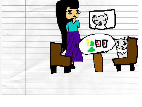 the paper peoples! Cursed cat