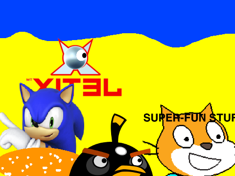 Sonic & Scratch Cat's Day at the Beach DVD Menu
