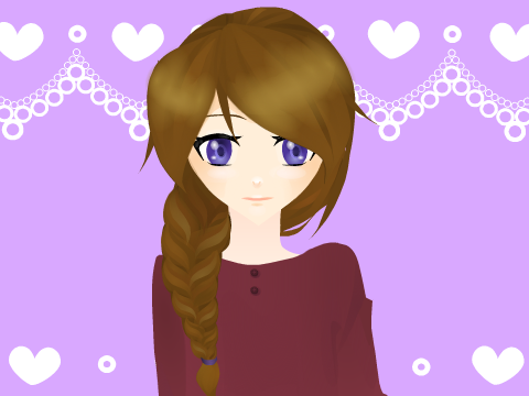 Anime Girl in a Braid